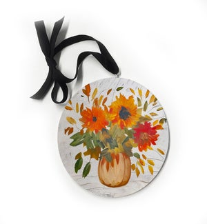 Rustic Vase Orange Ornament